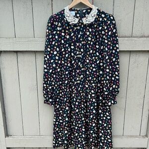 Chez California by Tandy Vintage 80's Dress Floral Cottagecore Grannycore Plus